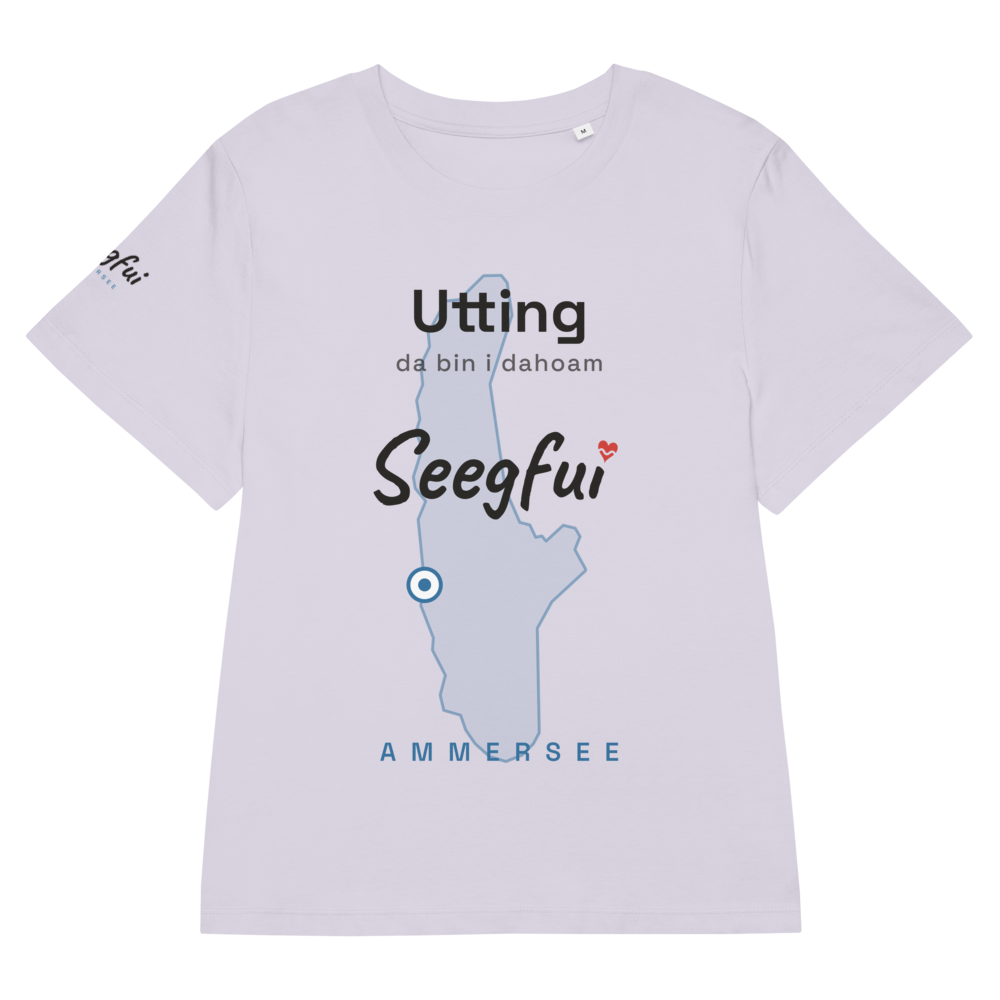 Utting – da bin i dahoam (Ammersee) – Damen (tailliert) Organic T-Shirt