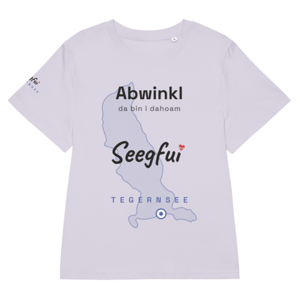 Abwinkl – da bin i dahoam (Tegernsee) – Damen (tailliert) Organic T-Shirt