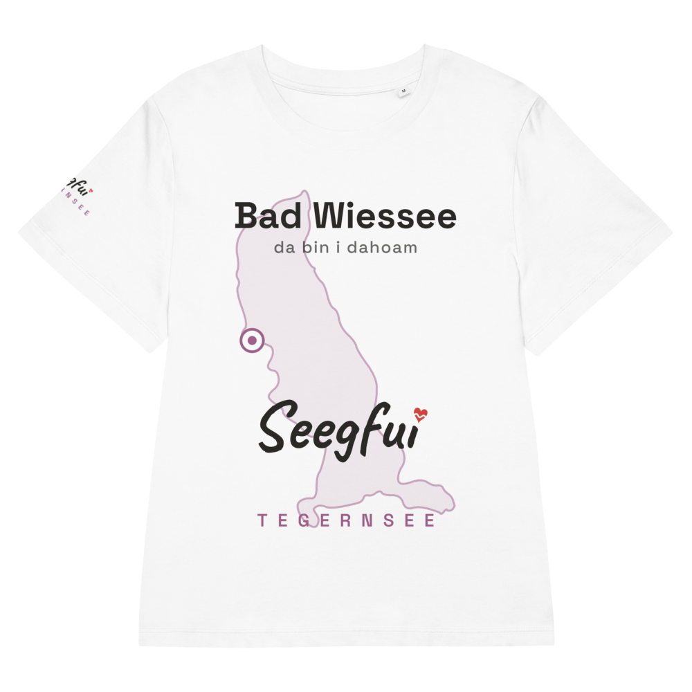 Bad Wiessee – da bin i dahoam (Tegernsee) – Damen (tailliert) Organic T-Shirt