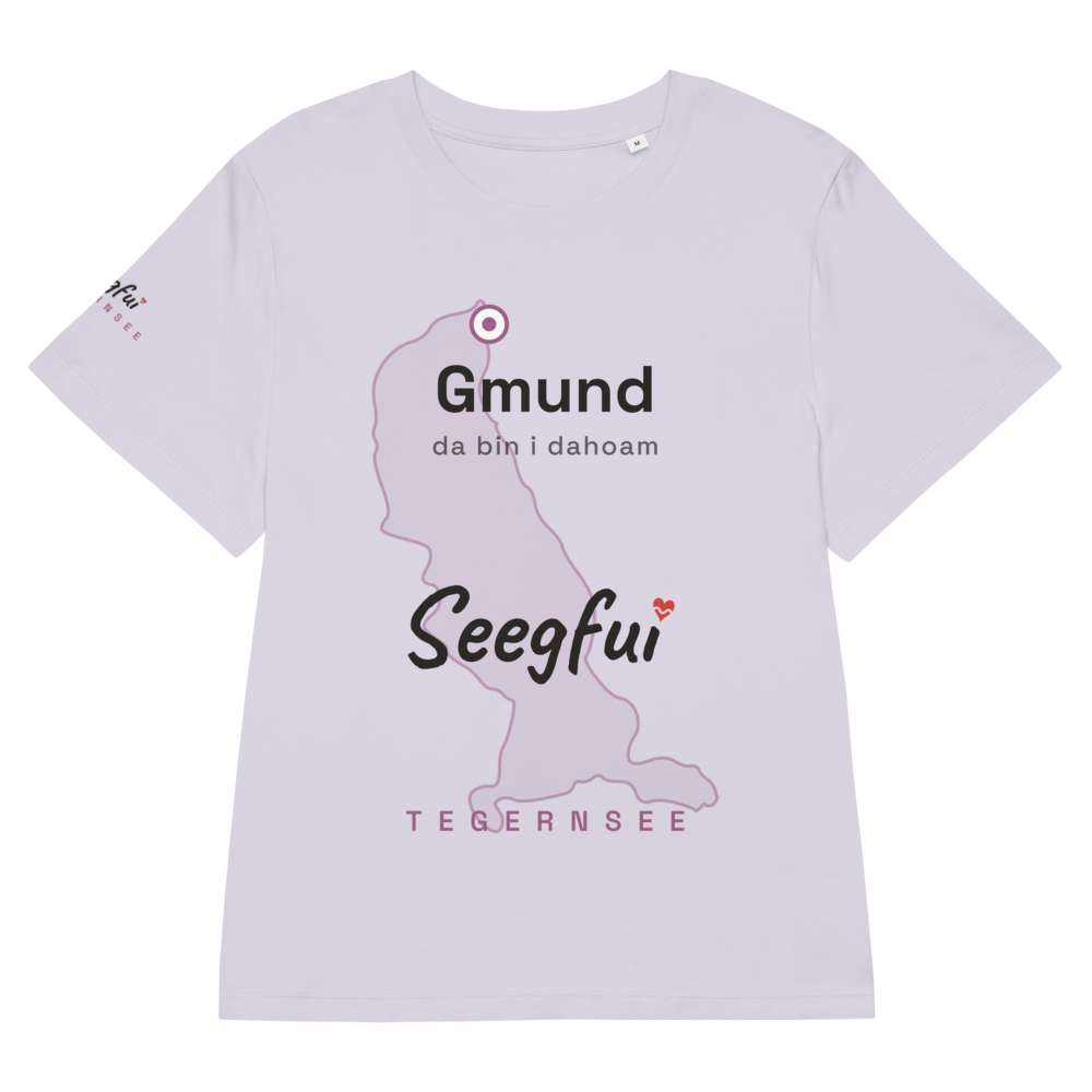 Gmund – da bin i dahoam (Tegernsee) – Damen (tailliert) Organic T-Shirt