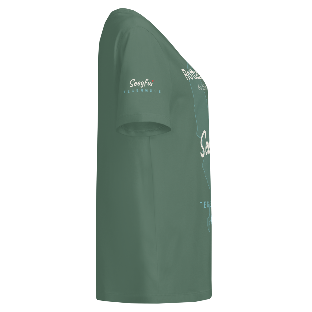 Rottach-Egern – da bin i dahoam (Tegernsee) – Damen (tailliert) Organic T-Shirt – Bild 2