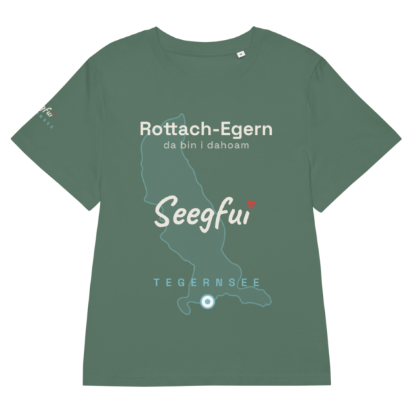 Rottach-Egern – da bin i dahoam (Tegernsee) – Damen (tailliert) Organic T-Shirt