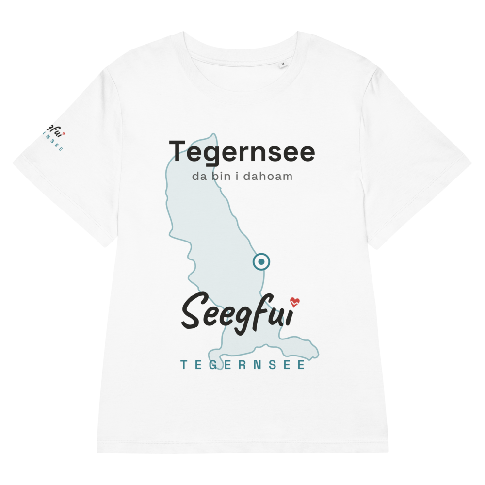 Tegernsee – da bin i dahoam (Tegernsee) – Damen (tailliert) Organic T-Shirt