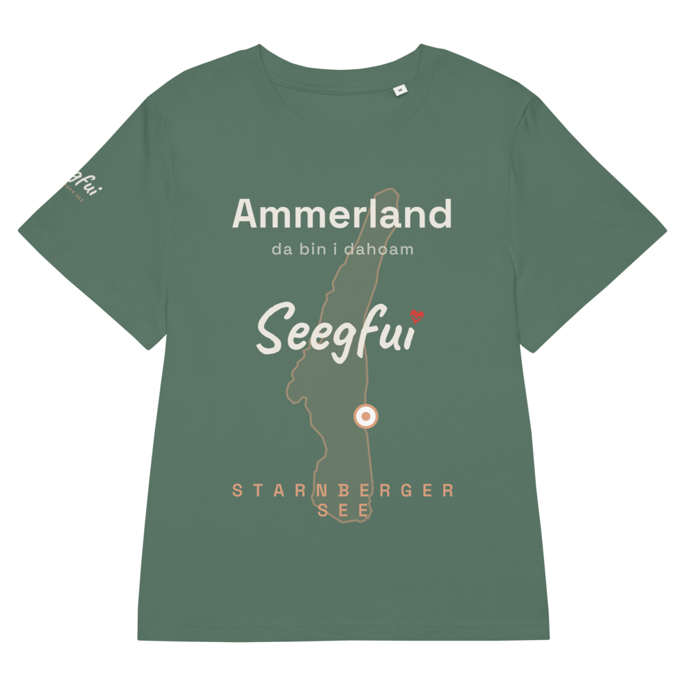 Ammerland – da bin i dahoam (Starnberger See) – Damen (tailliert) Organic T-Shirt