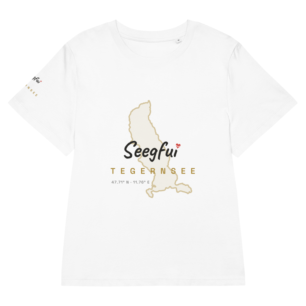 Tegernsee – Koordinaten vom Glück – Damen (tailliert) Organic T-Shirt