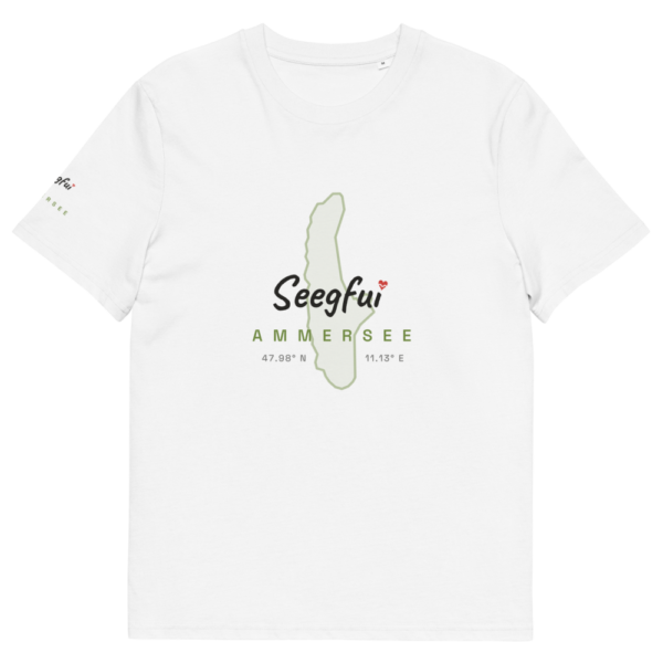 Ammersee – Koordinaten vom Glück – Unisex Organic T-Shirt