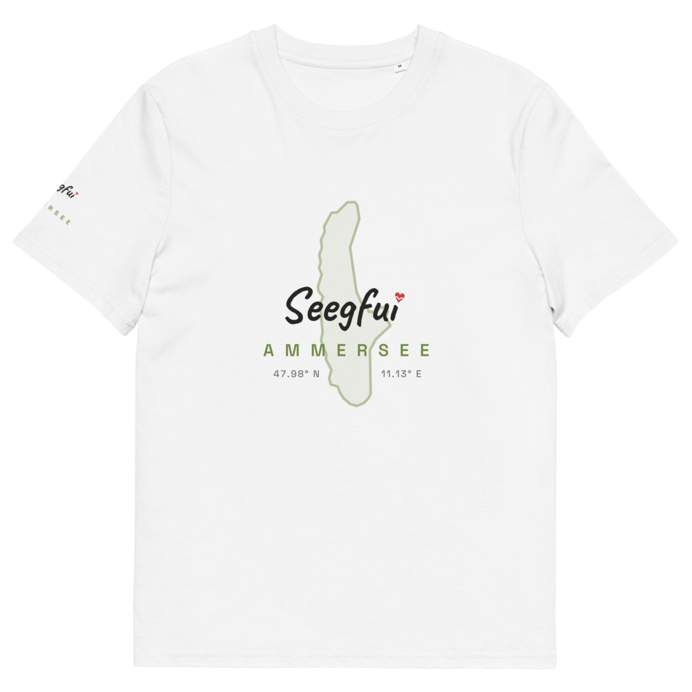 Ammersee – Koordinaten vom Glück – Unisex Organic T-Shirt