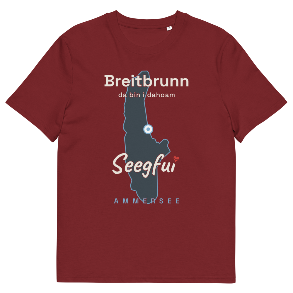 Breitbrunn – da bin i dahoam (Ammersee) – Unisex Organic T-Shirt