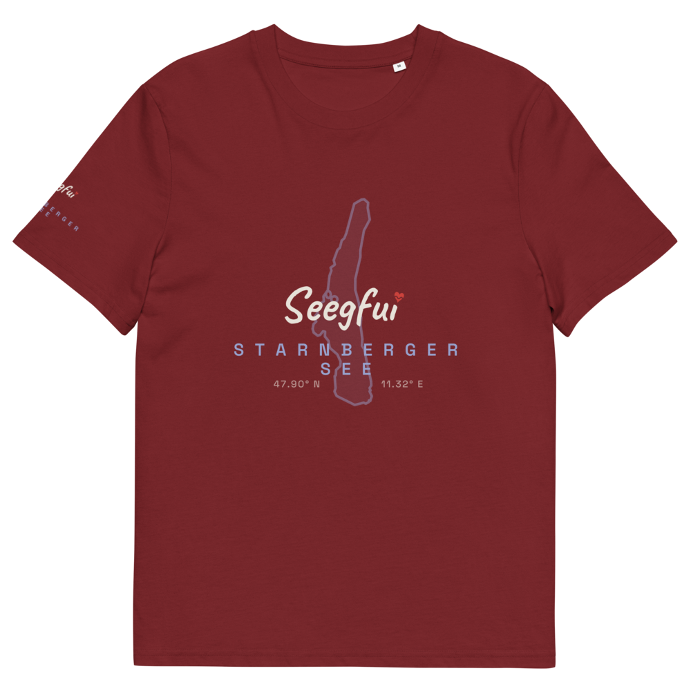 Starnberger See – Koordinaten vom Glück – Unisex Organic T-Shirt