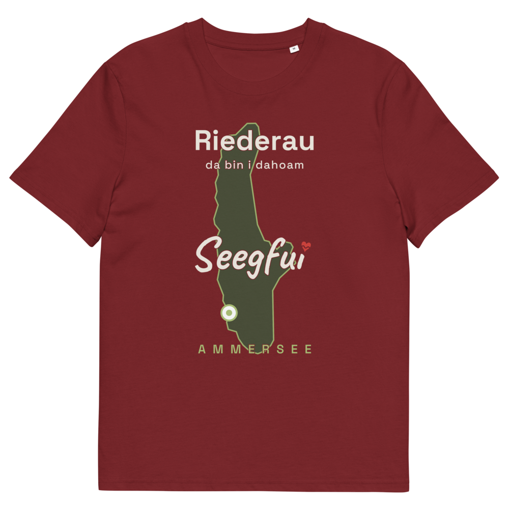 Riederau – da bin i dahoam (Ammersee) – Unisex Organic T-Shirt