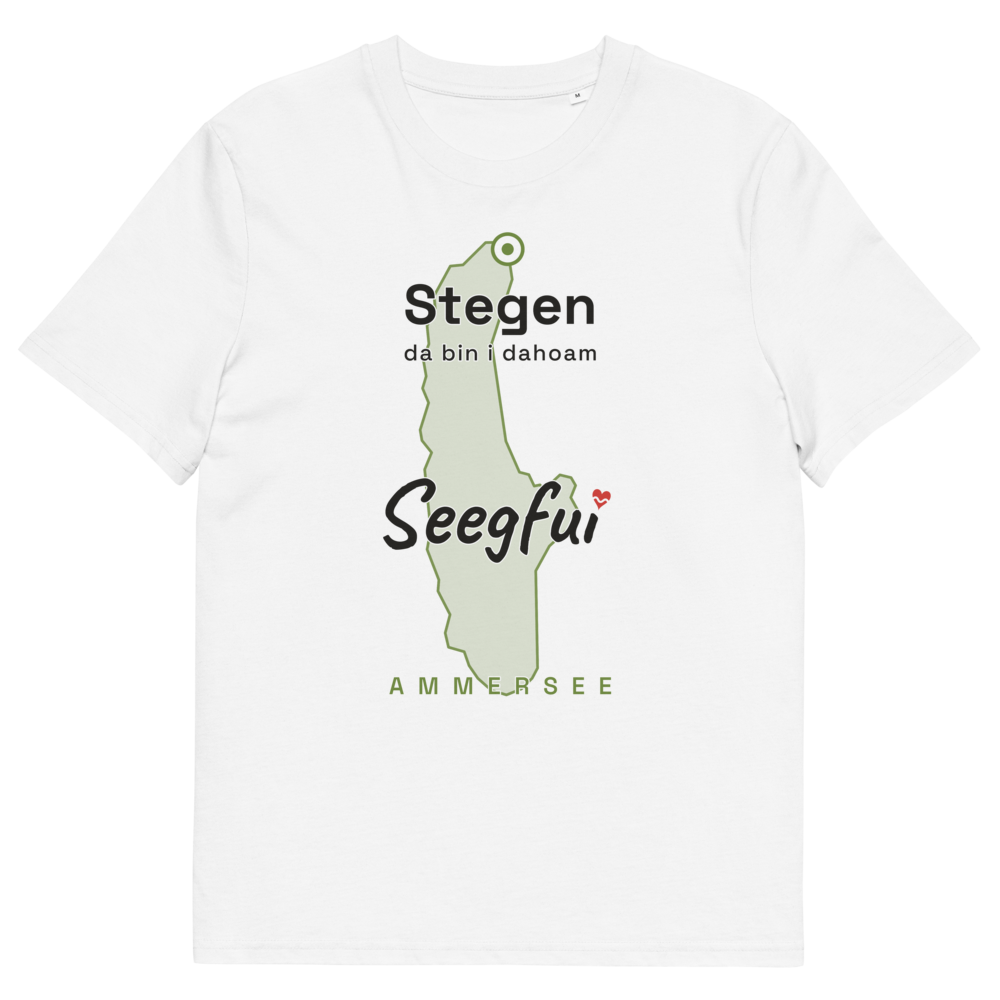 Stegen – da bin i dahoam (Ammersee) – Unisex Organic T-Shirt