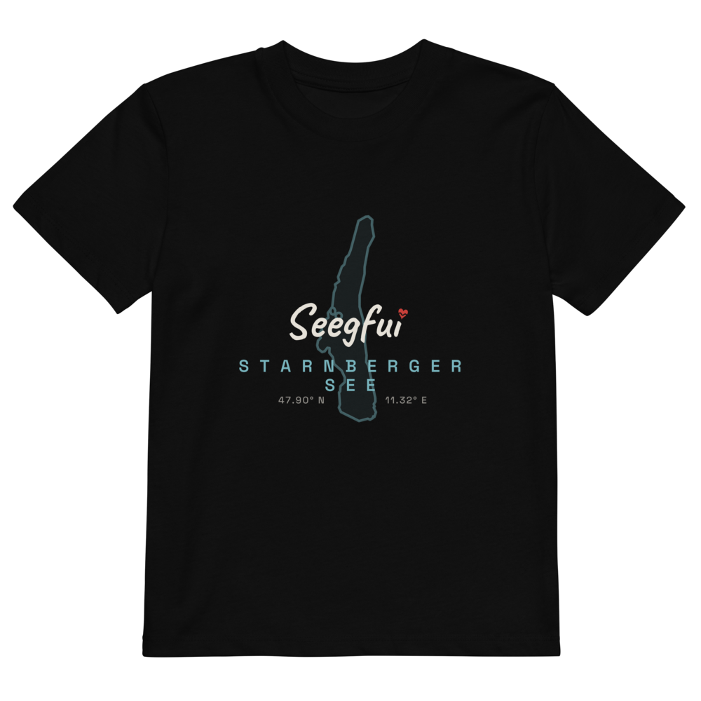Starnberger See – Koordinaten vom Glück (Kinder Premium T-Shirt – Bio-Baumwolle GOTS) – Seegfui