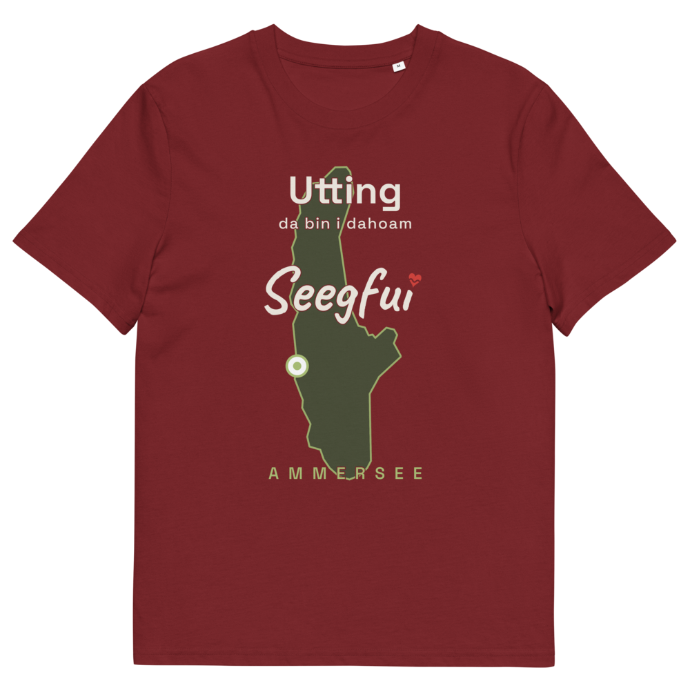 Utting – da bin i dahoam (Ammersee) – Unisex Organic T-Shirt