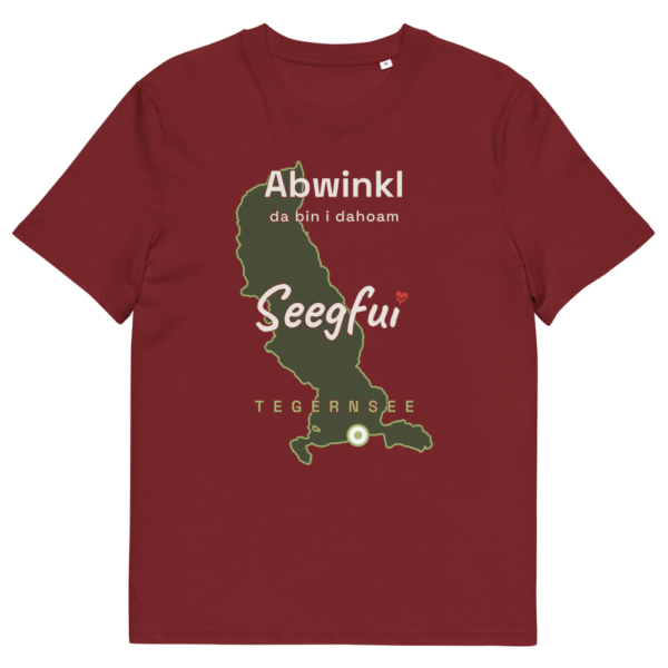 Abwinkl – da bin i dahoam (Tegernsee) – Unisex Organic T-Shirt