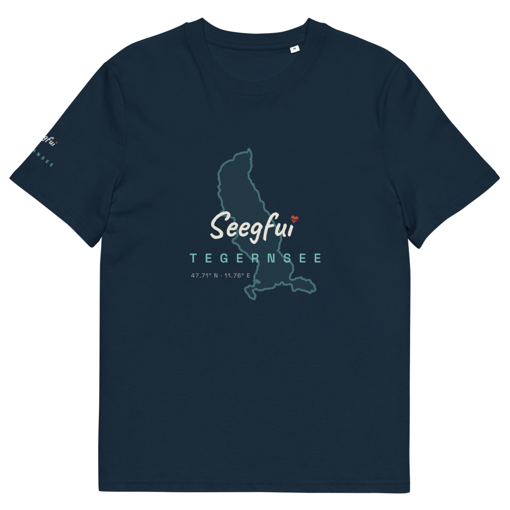 Tegernsee – Koordinaten vom Glück – Unisex Organic T-Shirt