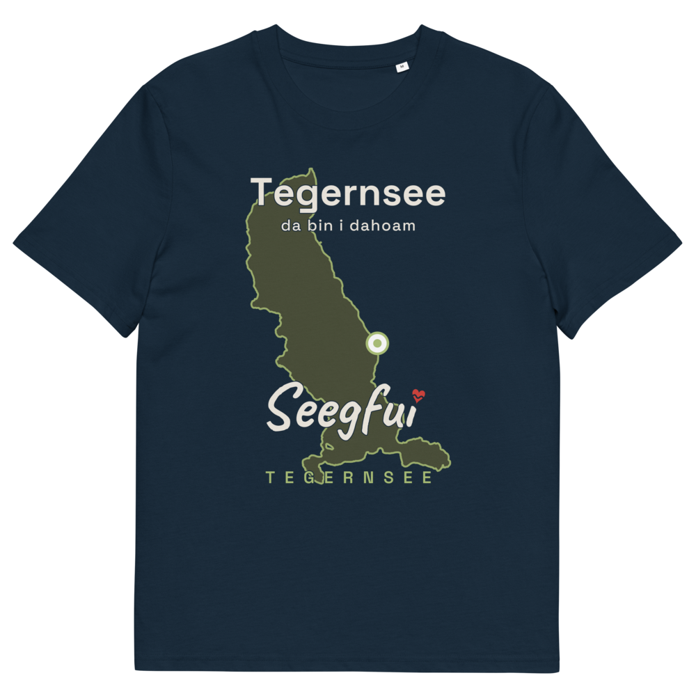 Tegernsee – da bin i dahoam (Tegernsee) – Unisex Organic T-Shirt